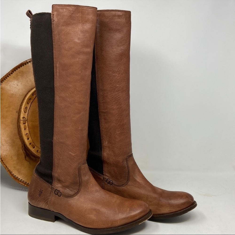 Frye Boots Womens Frye Molly Gore Tall Riding Boot sz 8B